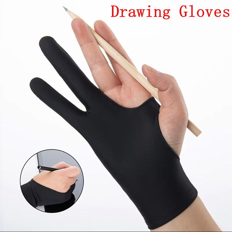 Drawing Glove Two Finger Artist - Two-Finger Anti-fouling Drawing Glove For Artist