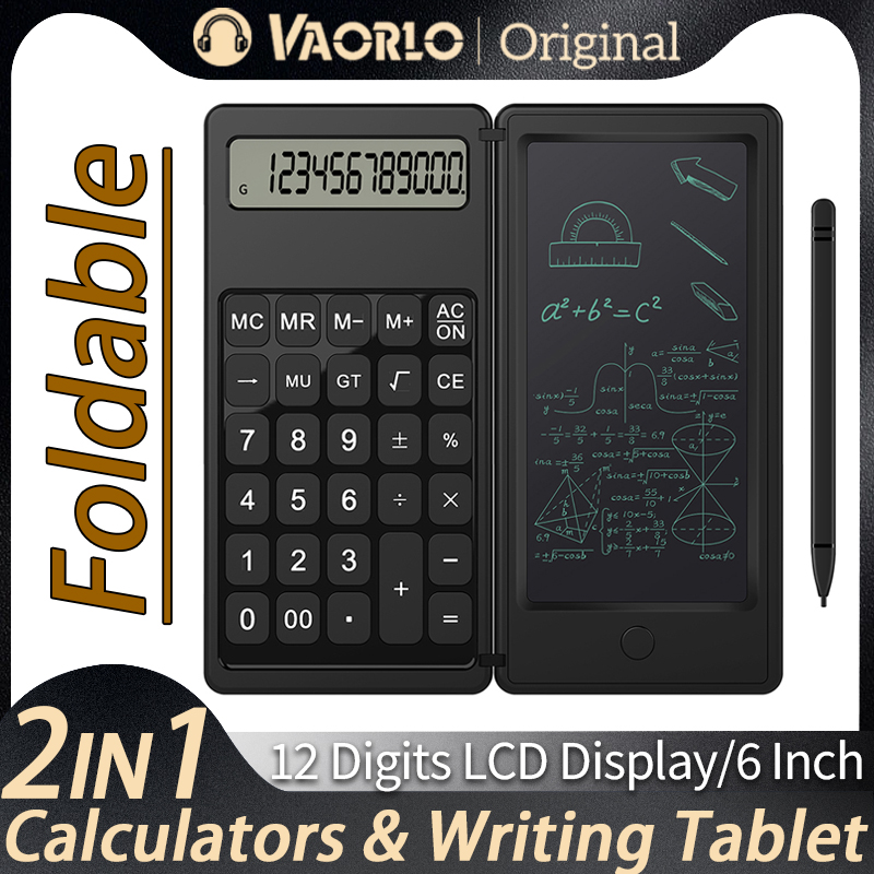 Drawing Tablet Battery Free Stylus - Foldable Calculator&6 Inch LCD Writing Tablet