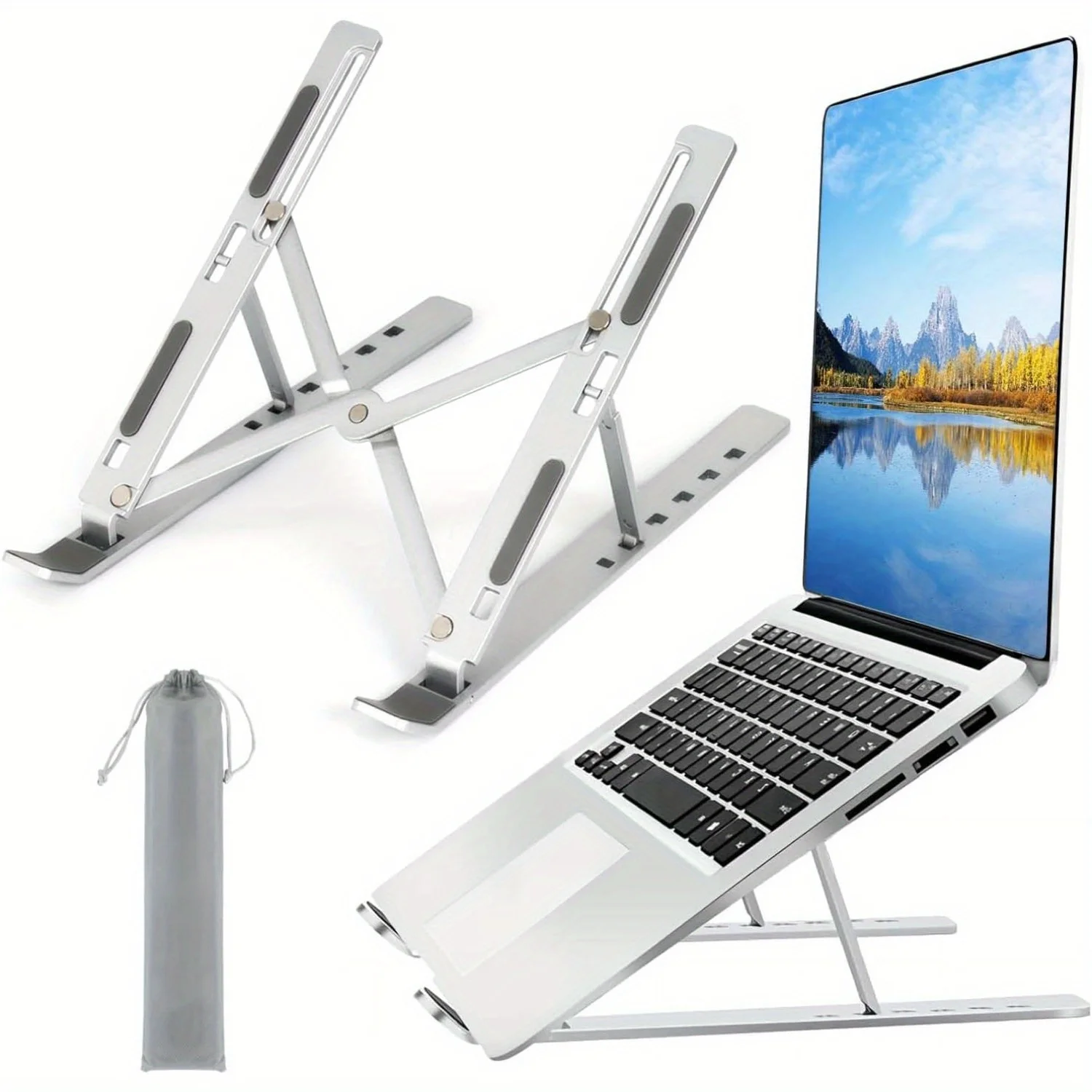 Tablet Stand Adjustable Aluminum - Adjustable Aluminum Laptop Stand - 6-Level