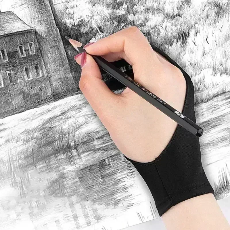 Drawing Glove Two Finger Artist - Drawing Glove Palm Rejection Two Finger