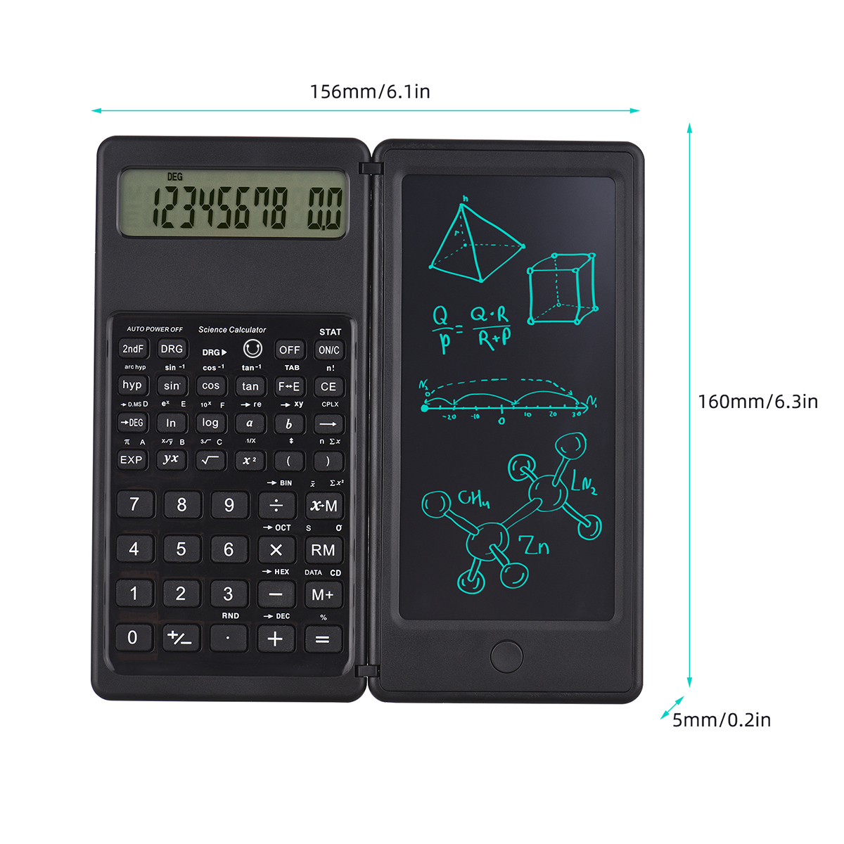 Drawing Tablet Battery Free Stylus - Portable Calculator 6.5 Inch LCD Screen