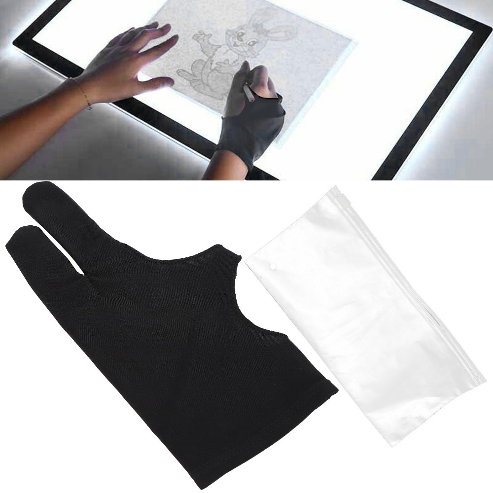 2pcs Durable Two-Finger Design - Drawing Glove Two Finger Artist ulasan dan harga