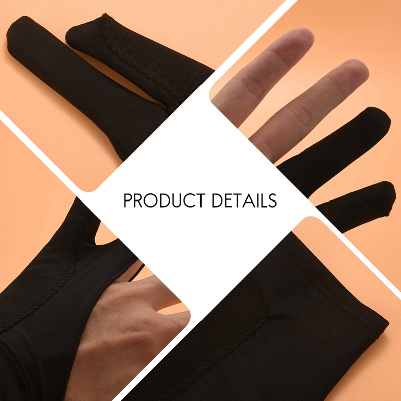 a86g new 5 Pack Artist Gloves  - Drawing Glove Two Finger Artist ulasan dan harga