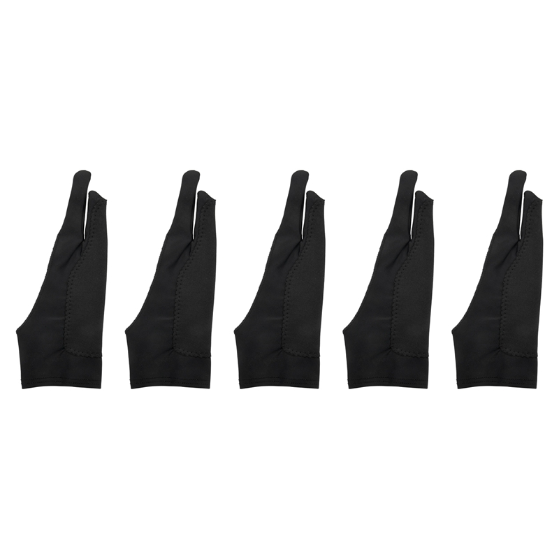 a86g new 5 Pack Artist Gloves  - Drawing Glove Two Finger Artist ulasan dan harga