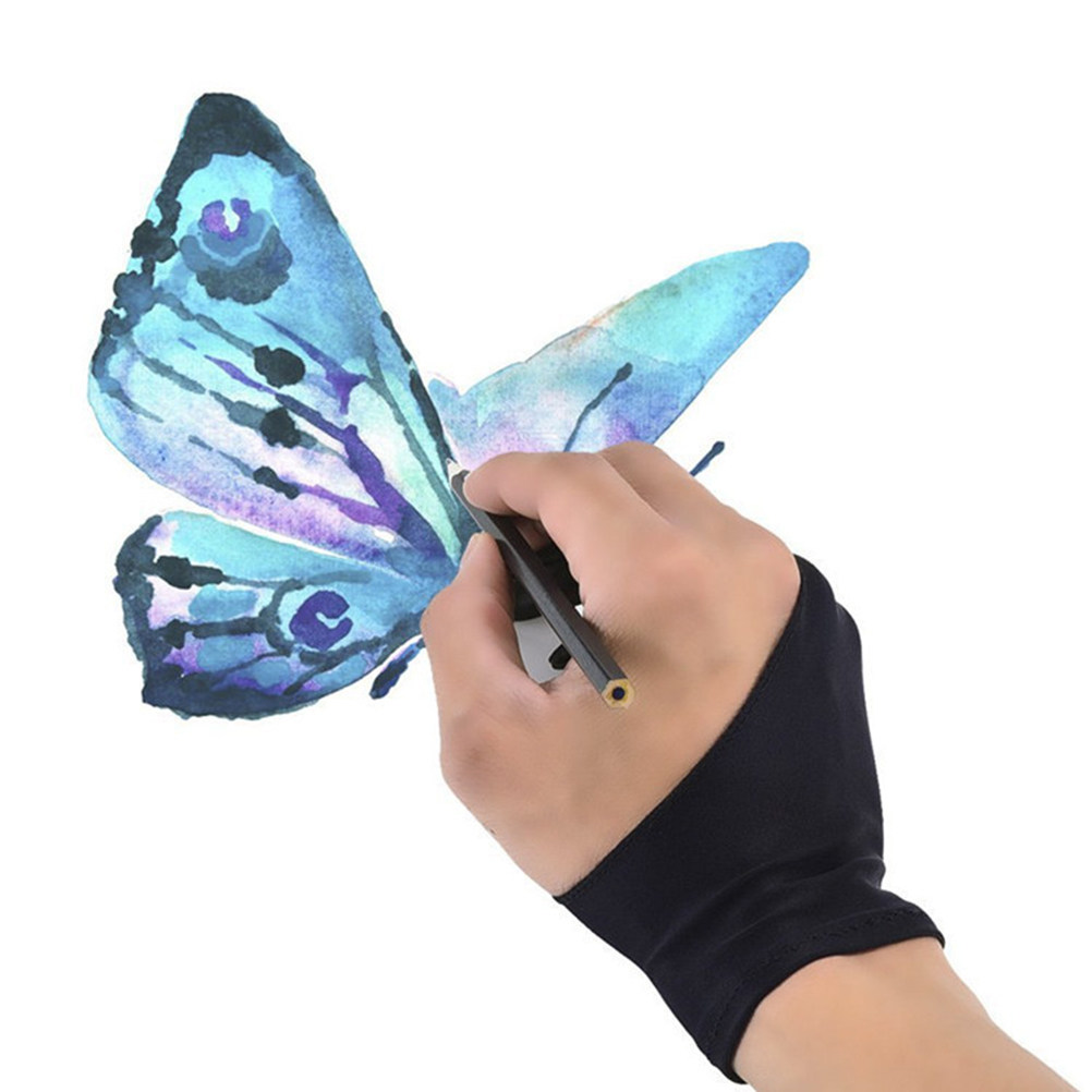 2Pcs Anti-Fouling Drawing Glov - Drawing Glove Two Finger Artist ulasan dan harga