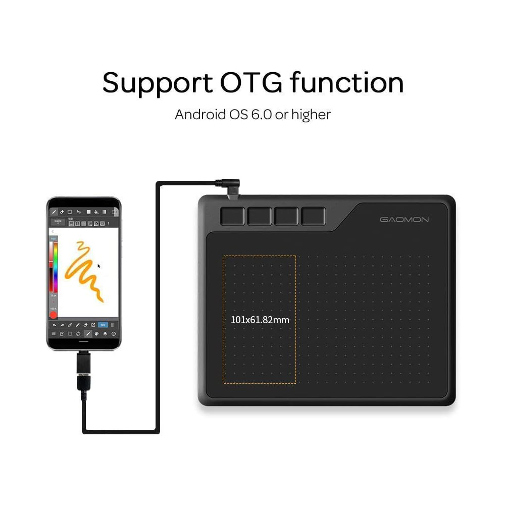 Gaomon S620 Graphics Tablet 6. - Drawing Tablet Standalone Android ulasan dan harga