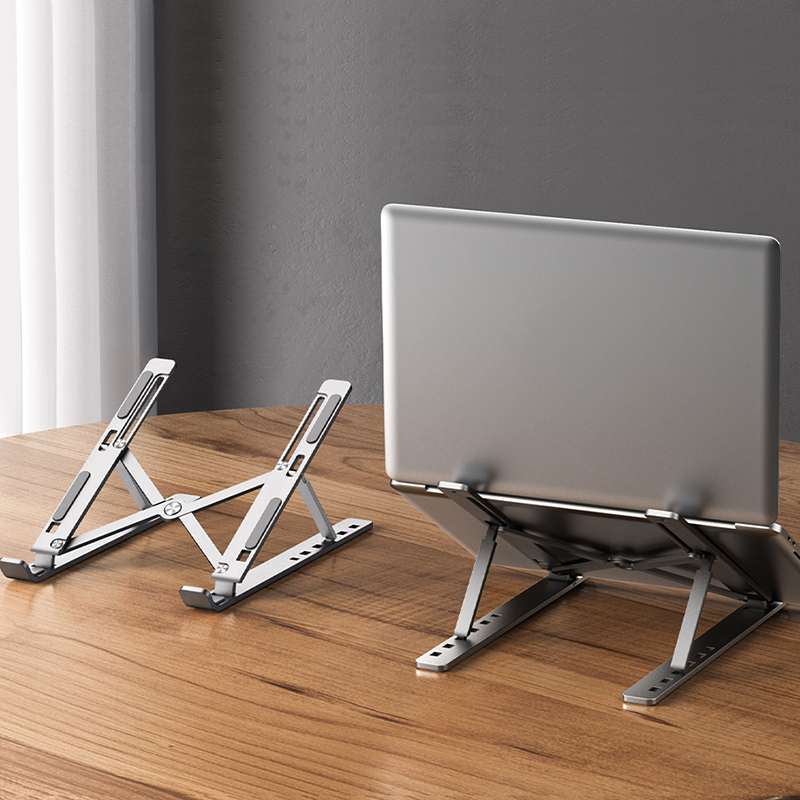 Foldable Laptop Holder Metal S - Tablet Stand Adjustable Aluminum ulasan dan harga
