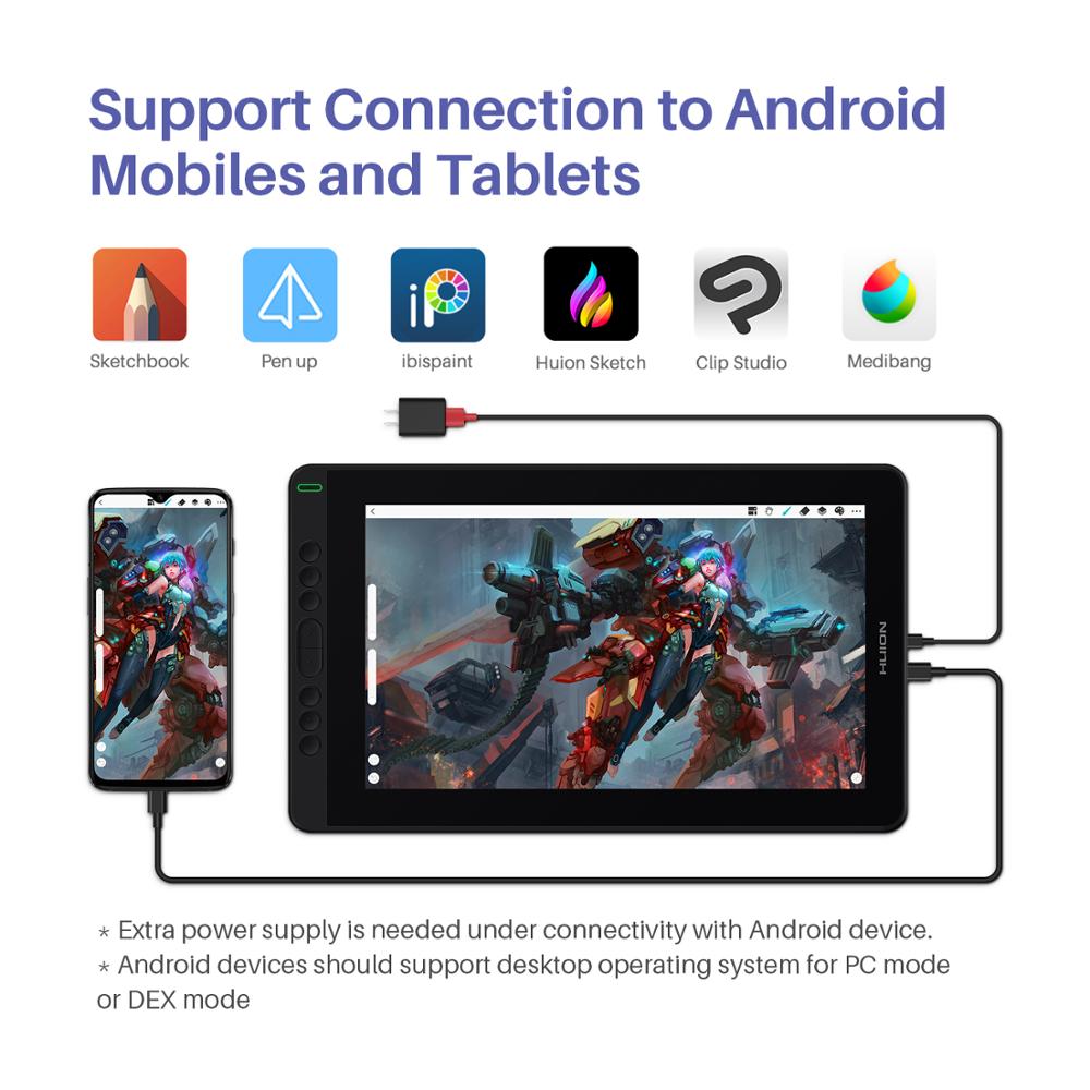 HUION Kamvas 13 Graphic Tablet - Pen Display With Express Keys ulasan dan harga