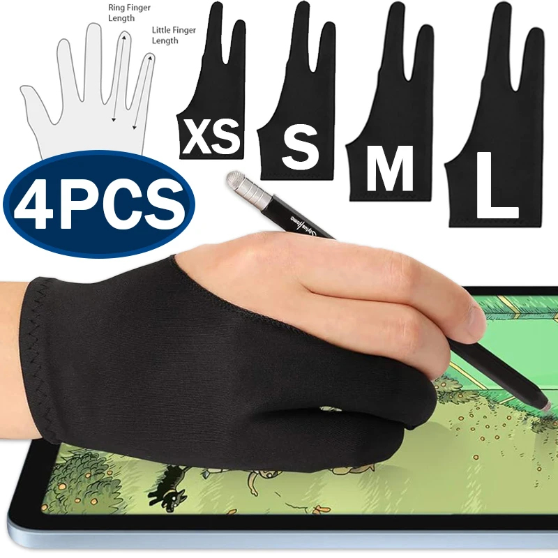 Drawing Glove Palm Rejection T - Drawing Glove Two Finger Artist ulasan dan harga