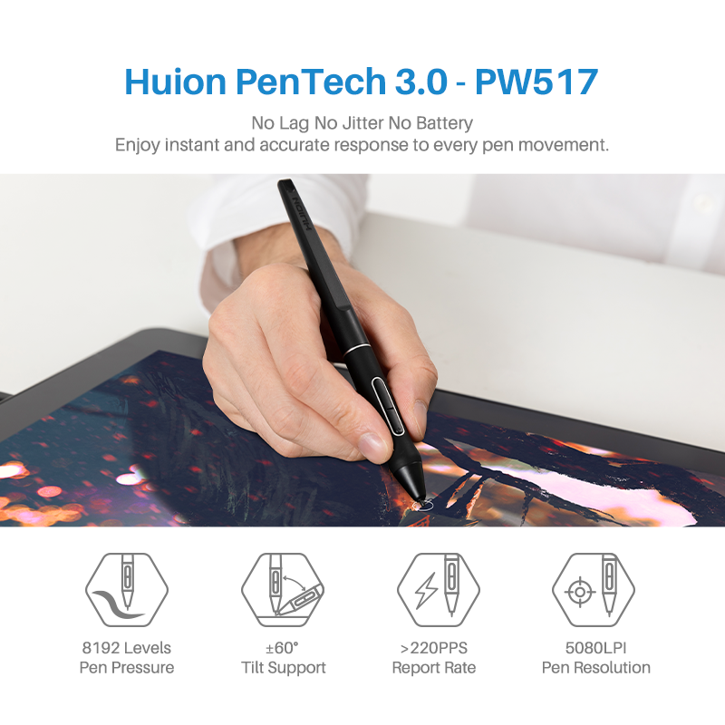 Huion Kamvas Pro 16 4K Graphic - Drawing Tablet With Screen 15.6 Inch ulasan dan harga