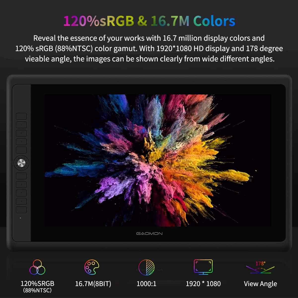 Gaomon Graphics Tablet PD156 P - Drawing Tablet With Screen 15.6 Inch ulasan dan harga