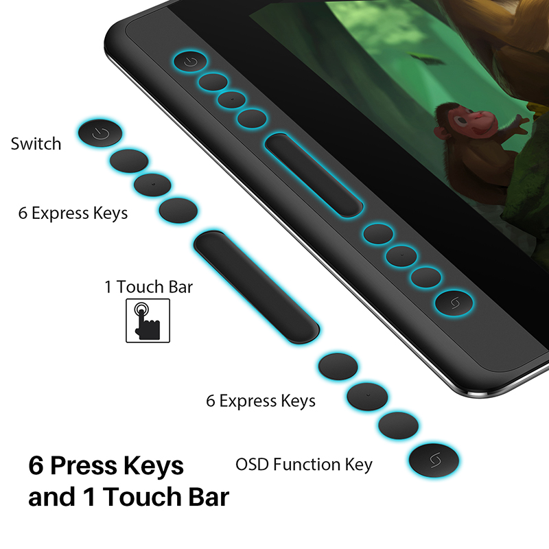 HUION Graphics Tablet Kamvas P - Drawing Tablet With Screen 15.6 Inch ulasan dan harga