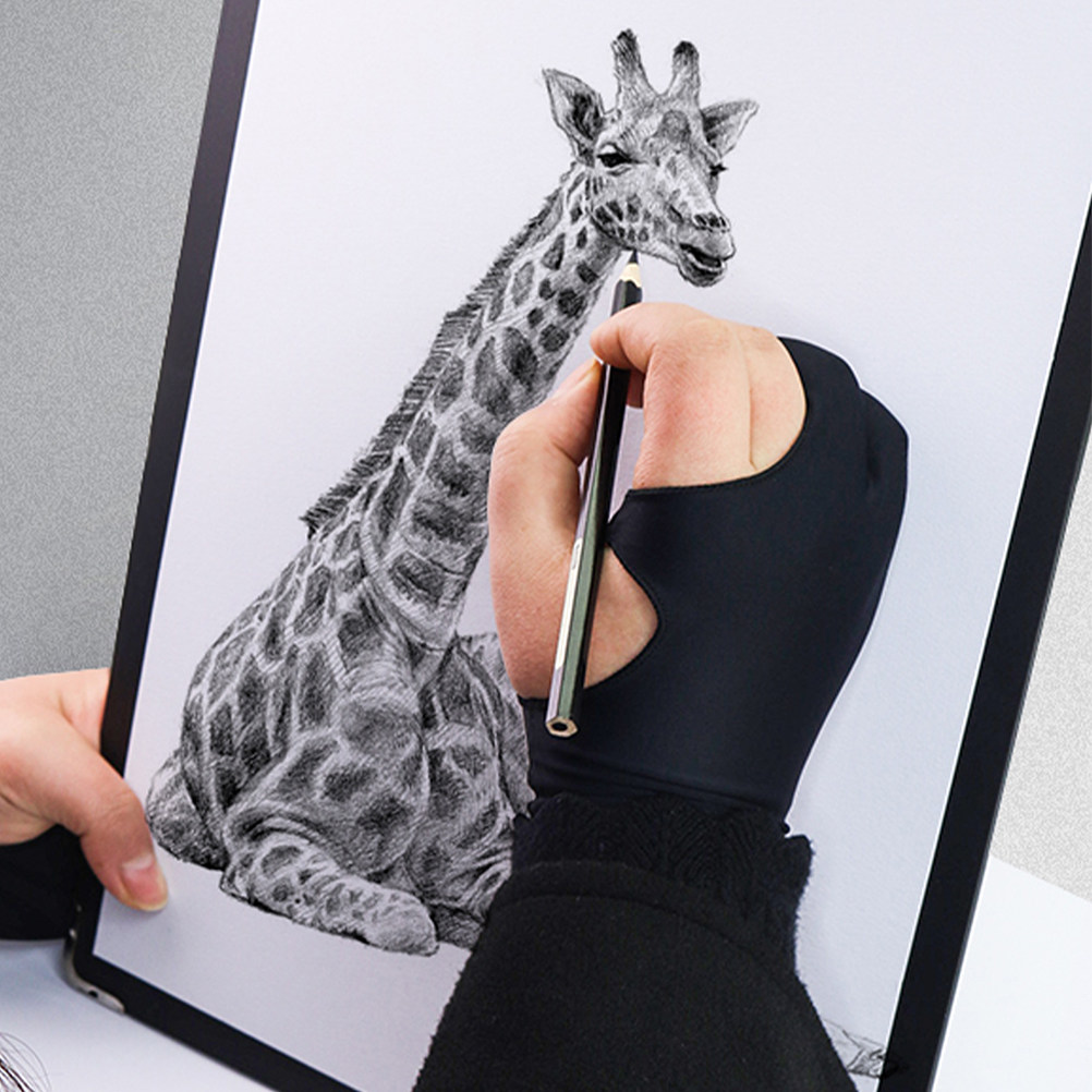 3Pcs Artist Drawing Gloves Two - Drawing Glove Two Finger Artist ulasan dan harga