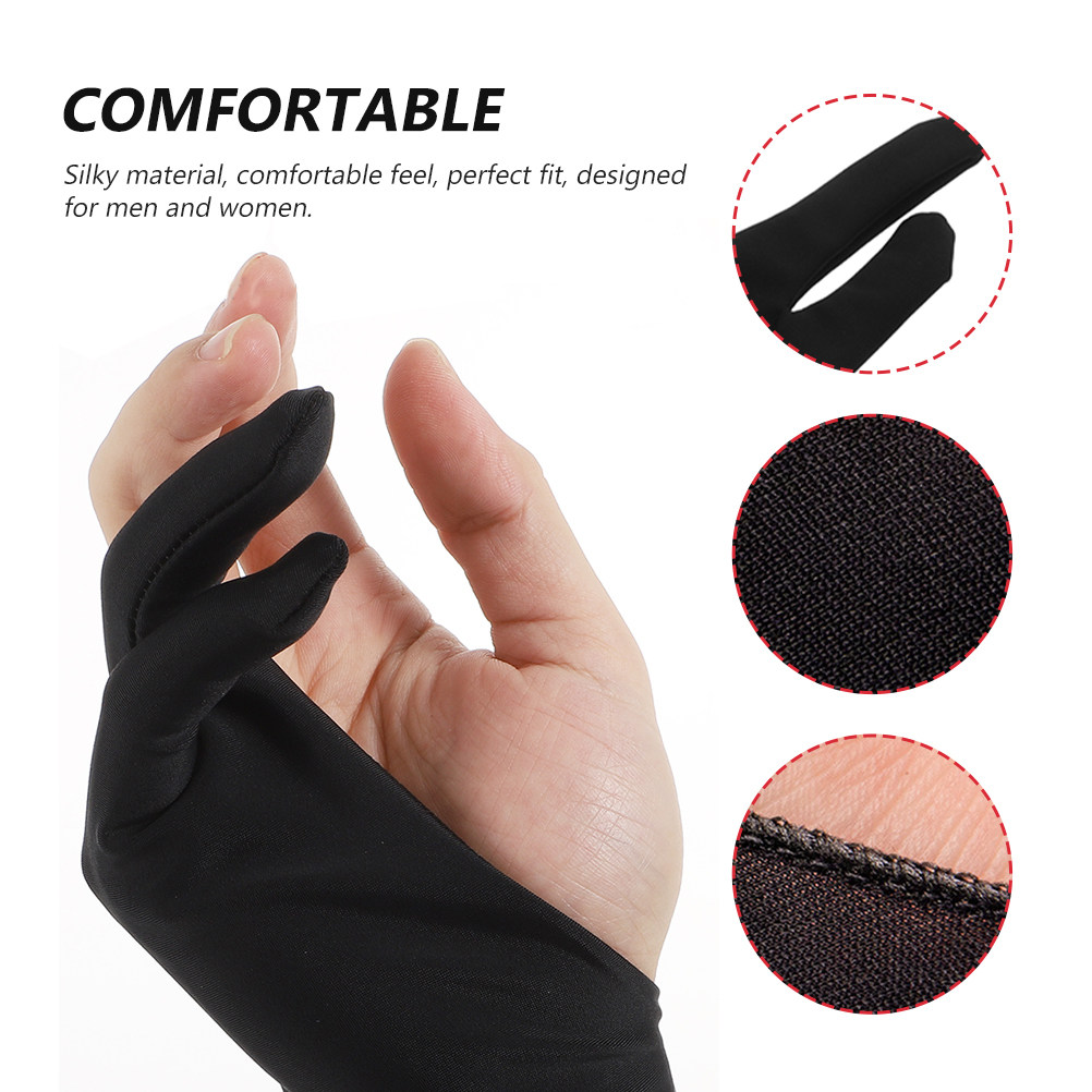 3Pcs Artist Drawing Gloves Two - Drawing Glove Two Finger Artist ulasan dan harga