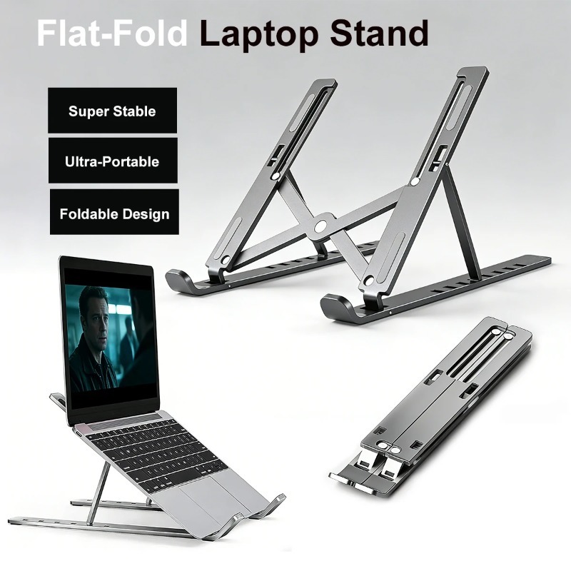 Fold Laptop Stand For Macbook  - Tablet Stand Adjustable Aluminum ulasan dan harga