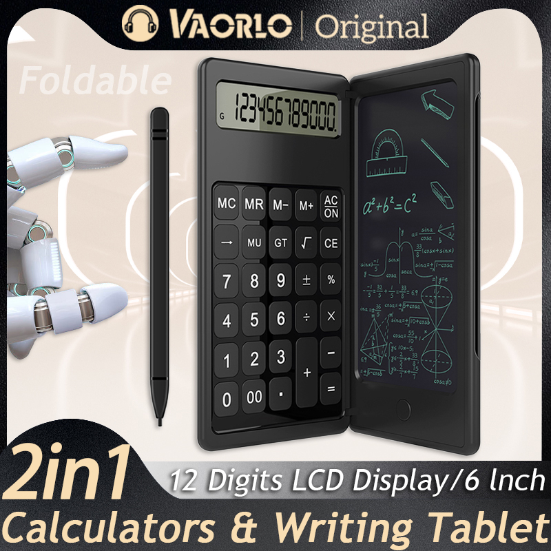 Foldable Calculator & 6 Inch L - Drawing Tablet Battery Free Stylus ulasan dan harga