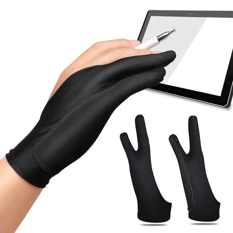 Two-Finger Anti-fouling Drawin - Drawing Glove Two Finger Artist ulasan dan harga