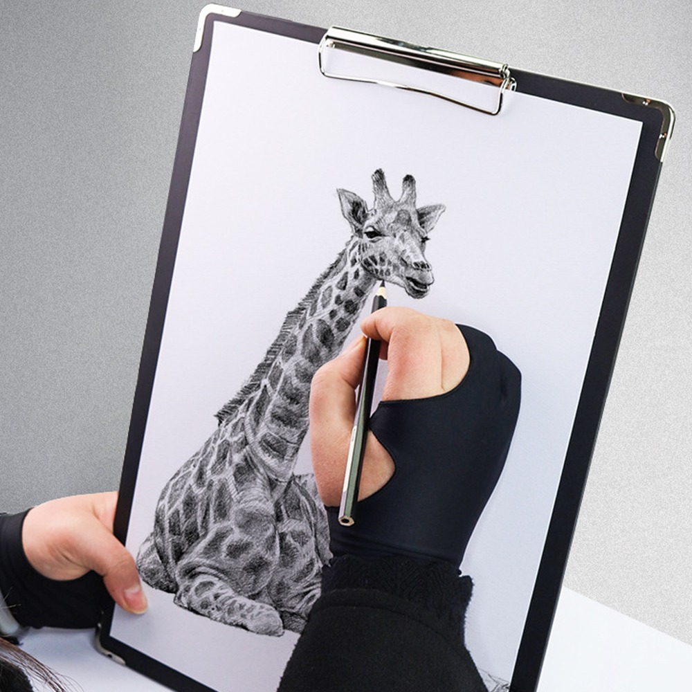 2pcs Durable Two-Finger Design - Drawing Glove Two Finger Artist ulasan dan harga