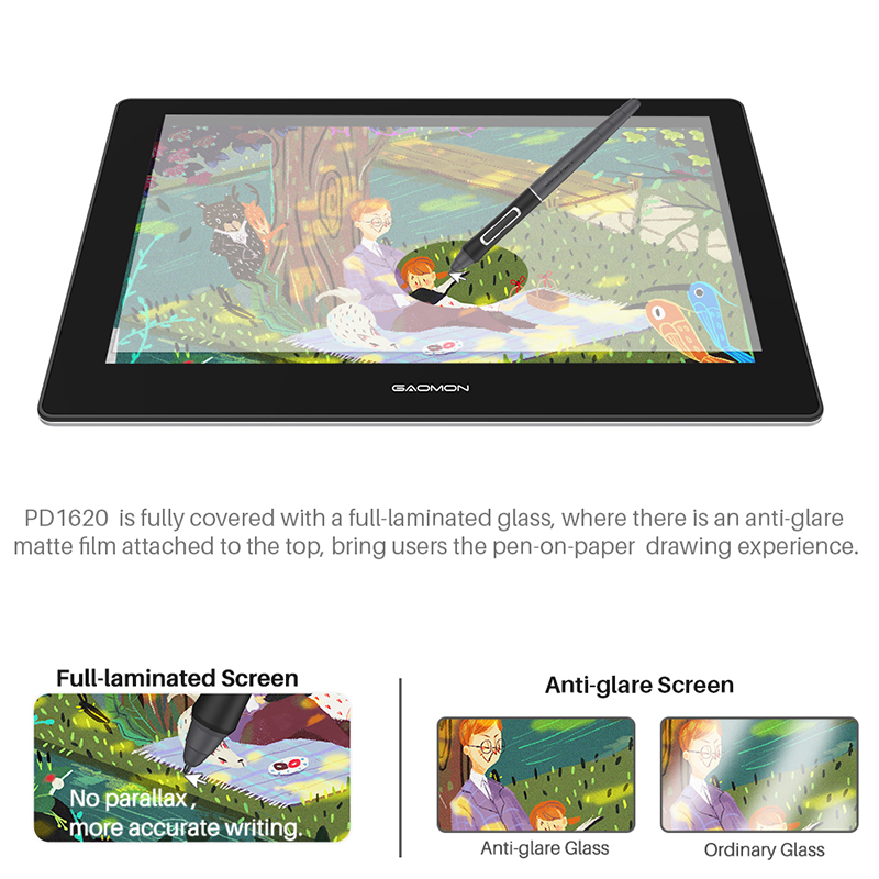 GAOMON PD1621 Graphics Tablet  - Drawing Tablet With Screen 15.6 Inch ulasan dan harga