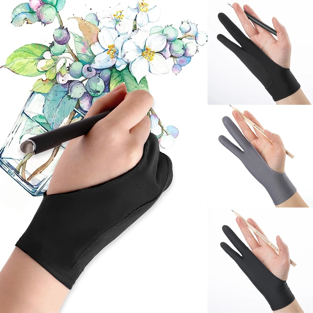 1Pcs Artists Gloves Two Finger - Drawing Glove Two Finger Artist ulasan dan harga