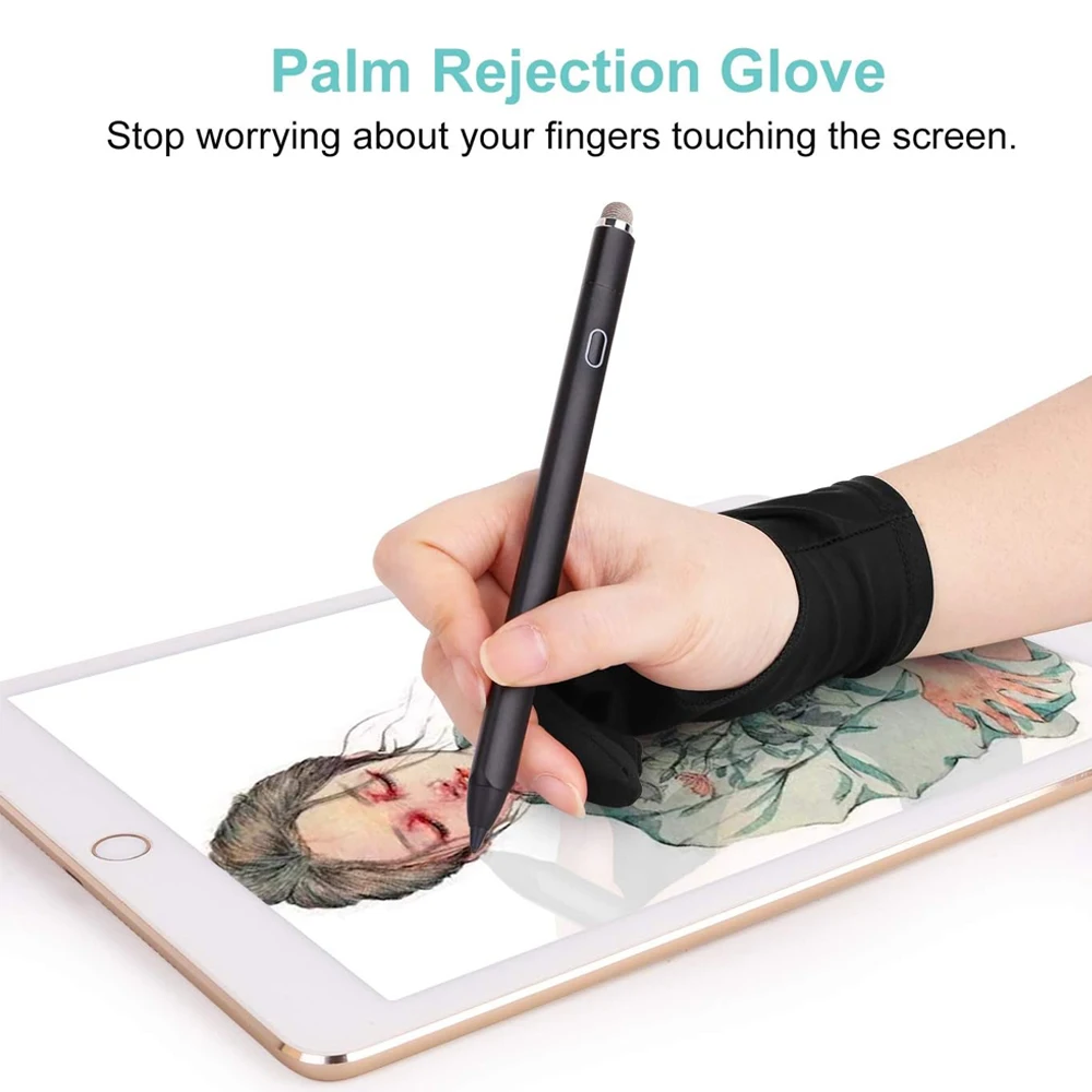 1Pcs Artists Gloves Two Finger - Drawing Glove Two Finger Artist ulasan dan harga