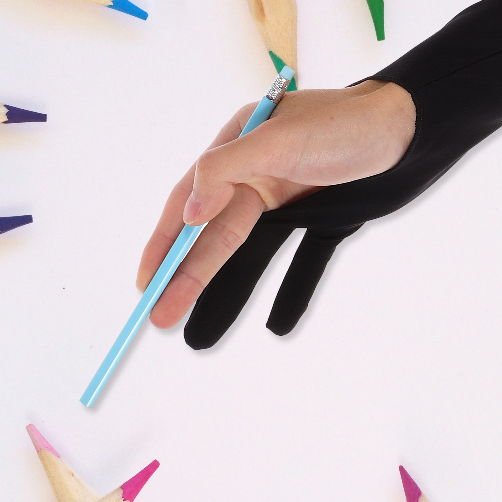 Tablet Drawing Glove Two-Finge - Drawing Glove Two Finger Artist ulasan dan harga