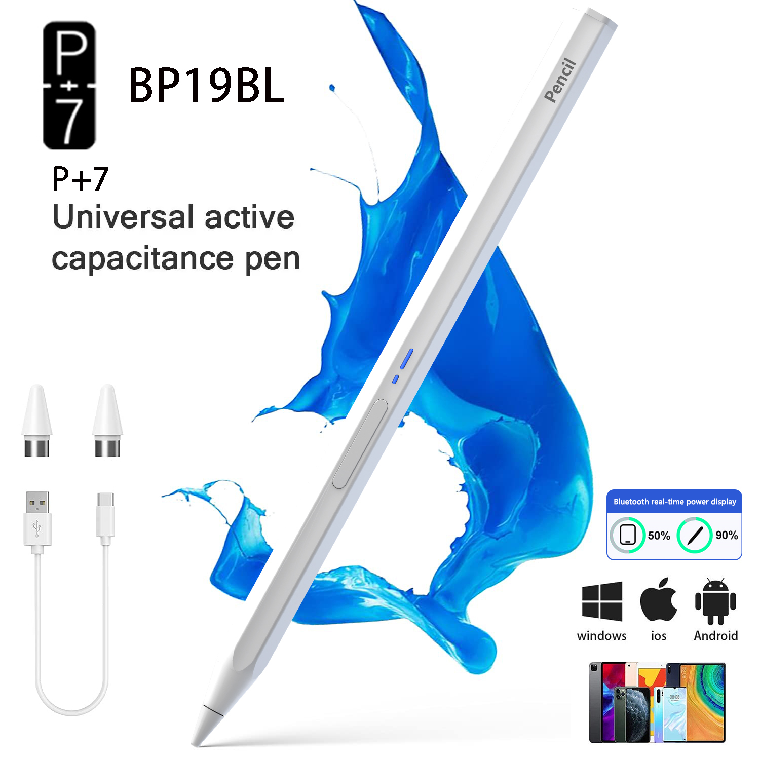 P+7 Universal Hexagonal Stylus - Drawing Tablet Standalone Android ulasan dan harga