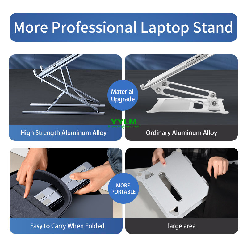 YYLM NEW N8 Adjustable Laptop  - Tablet Stand Adjustable Aluminum ulasan dan harga