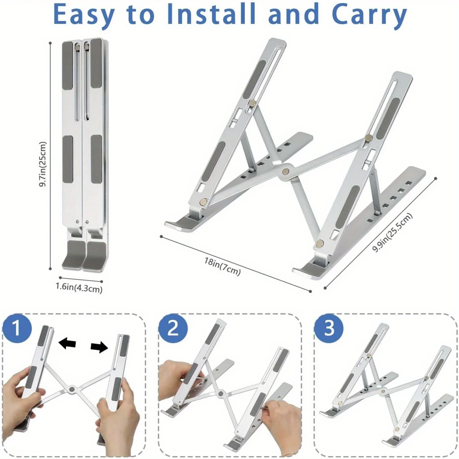 Adjustable Aluminum Laptop Sta - Tablet Stand Adjustable Aluminum ulasan dan harga