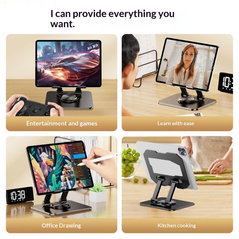 Universal 360° Rotatable Table - Tablet Stand Adjustable Aluminum ulasan dan harga