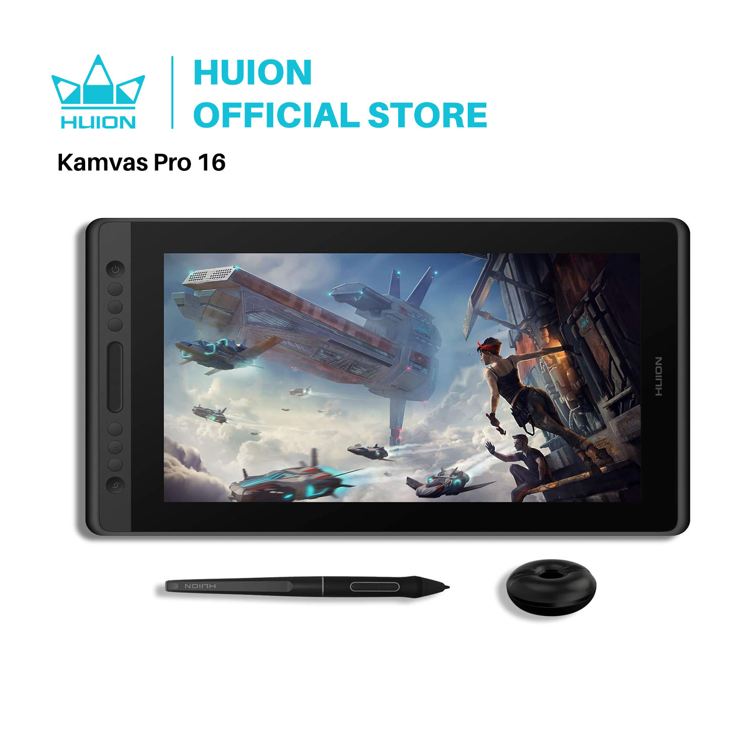 Huion Graphic Monitor Kamvas P - Drawing Tablet With Screen 15.6 Inch ulasan dan harga