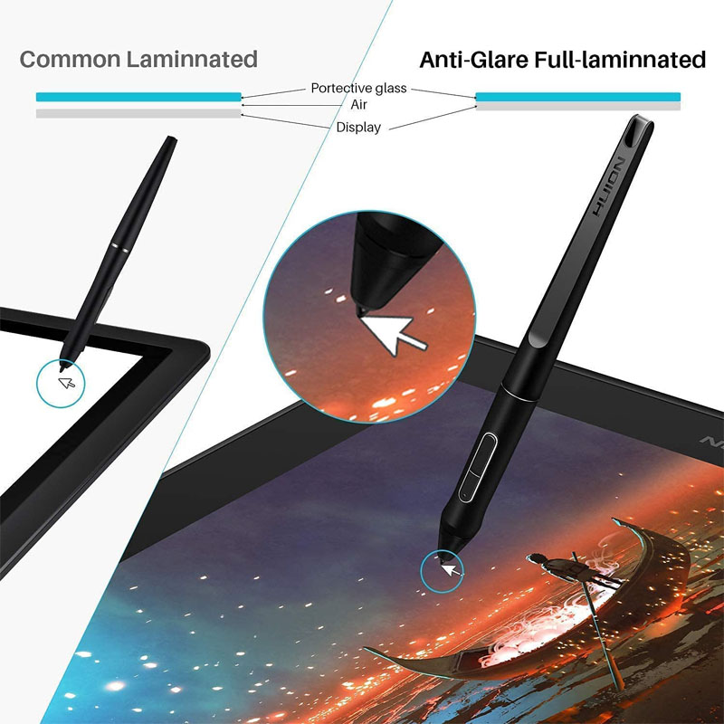 Huion Graphic Monitor Kamvas P - Drawing Tablet With Screen 15.6 Inch ulasan dan harga