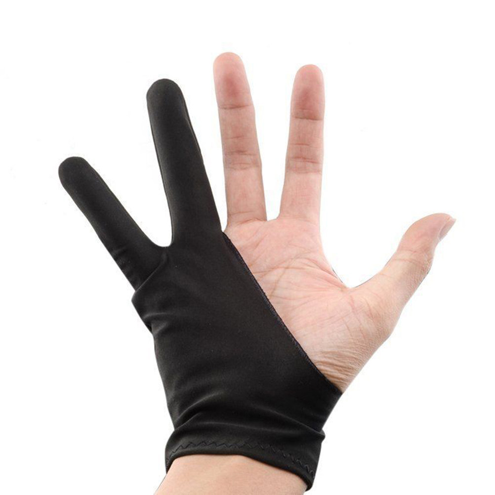 4Pcs Artist Drawing Glove Anti - Drawing Glove Two Finger Artist ulasan dan harga