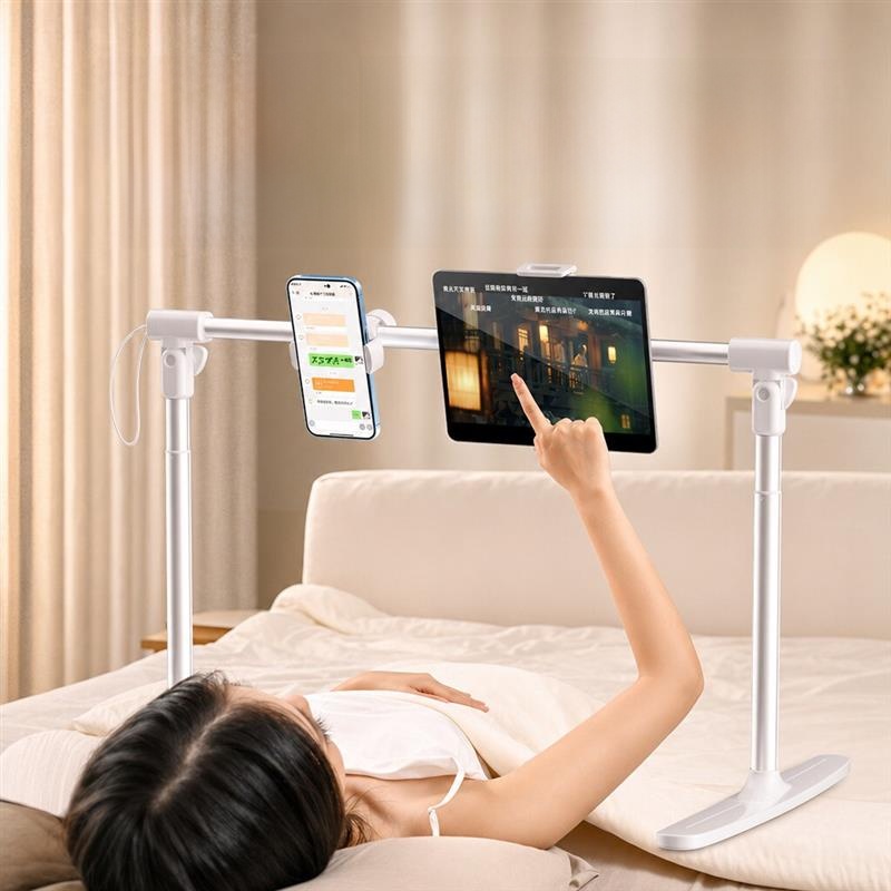 Bed Sofa Device Holder Aluminu - Tablet Stand Adjustable Aluminum ulasan dan harga