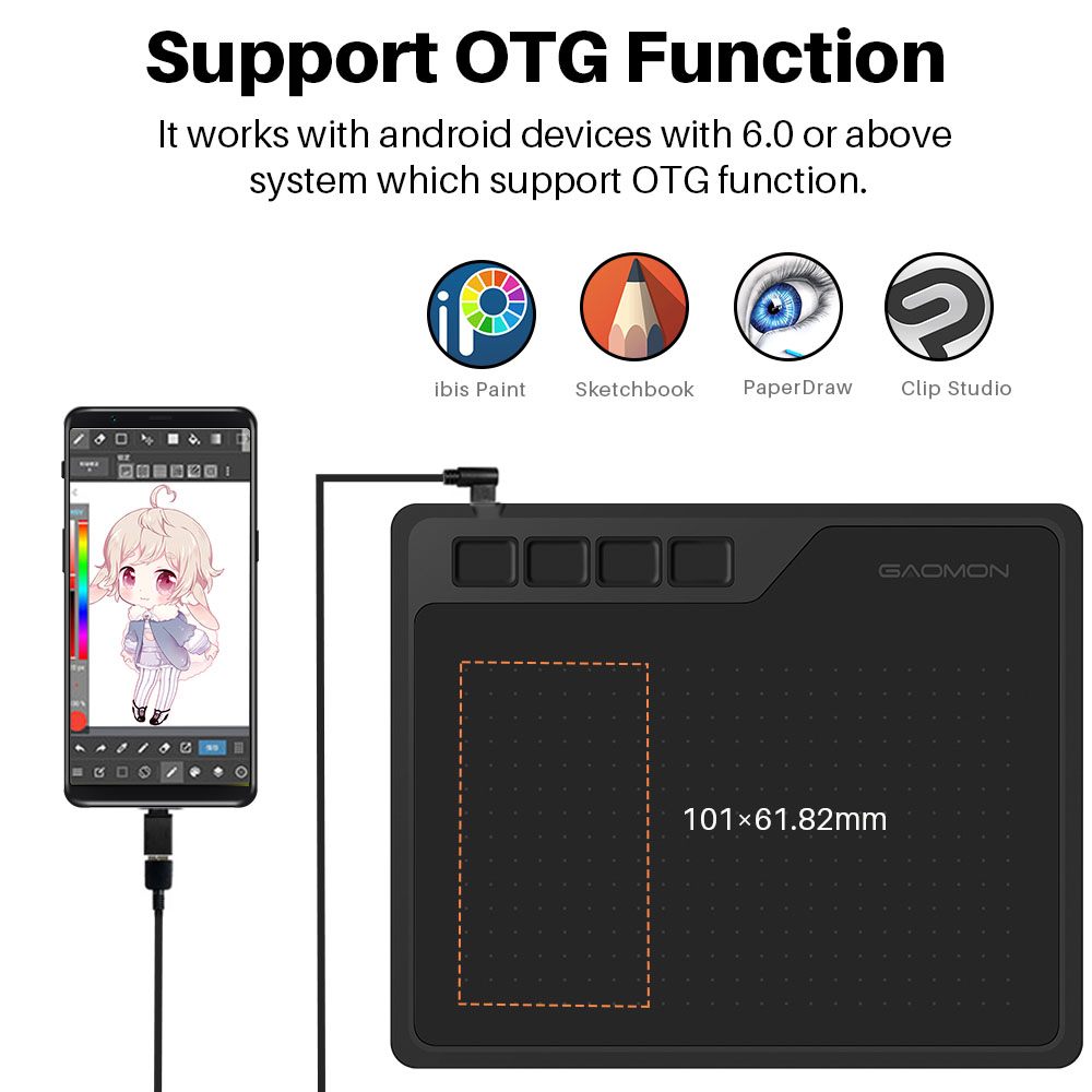 Gaomon S620 Digital Tablet 6.5 - Drawing Tablet Standalone Android ulasan dan harga