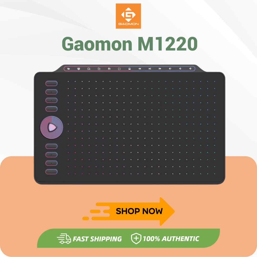 GAOMON M1220 12 Inch Drawing G - Graphics Tablet 13 Inch 8192 ulasan dan harga