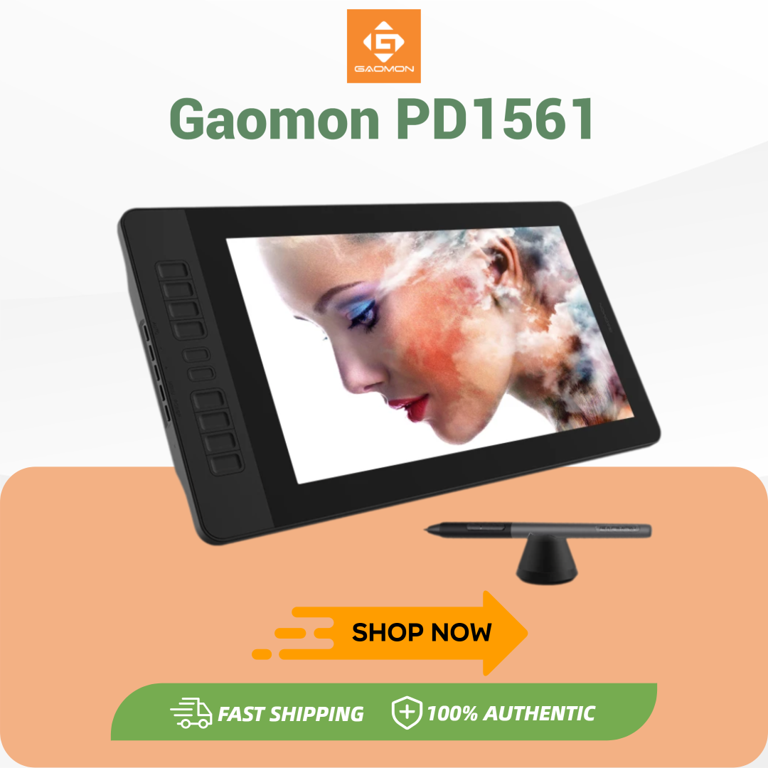 GAOMON PD1561 Graphics Tablet  - Drawing Tablet With Screen 15.6 Inch ulasan dan harga