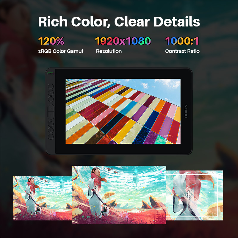 HUION Kamvas 12 Graphic Tablet - Drawing Tablet Standalone Android ulasan dan harga