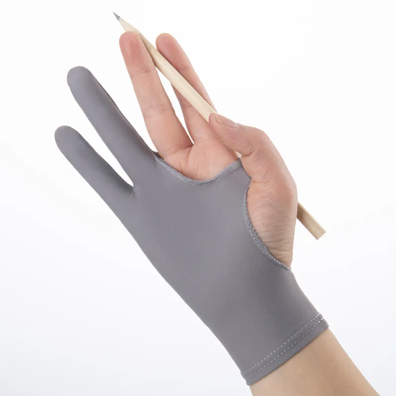 Two Finger Anti-fouling Glove  - Drawing Glove Two Finger Artist ulasan dan harga