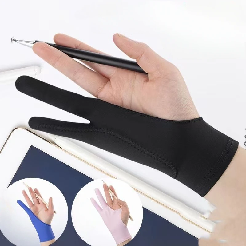 Two Finger Anti-fouling Glove  - Drawing Glove Two Finger Artist ulasan dan harga