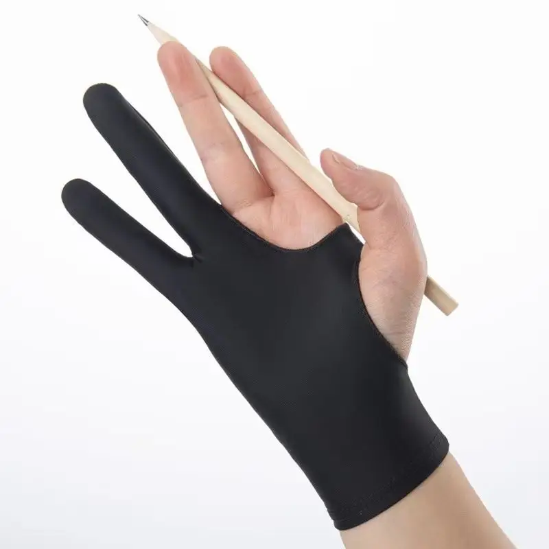 Two Finger Anti-fouling Glove  - Drawing Glove Two Finger Artist ulasan dan harga