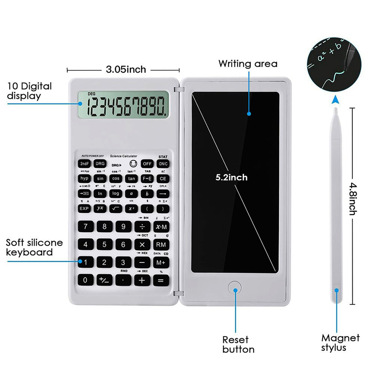 Portable Calculator 6.5 Inch L - Drawing Tablet Battery Free Stylus ulasan dan harga