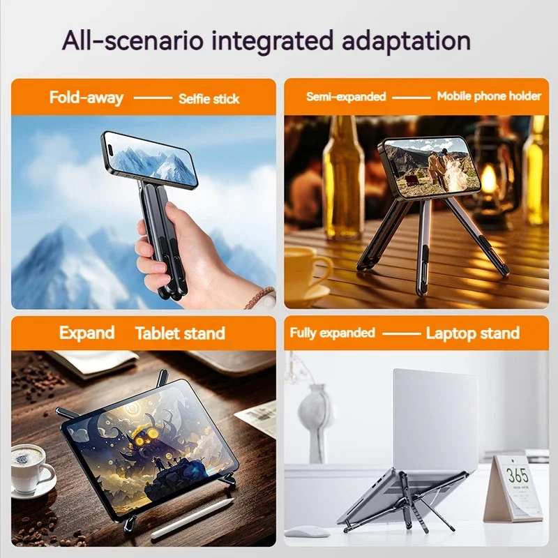 Foldable Magnetic Laptop Stand - Tablet Stand Adjustable Aluminum ulasan dan harga