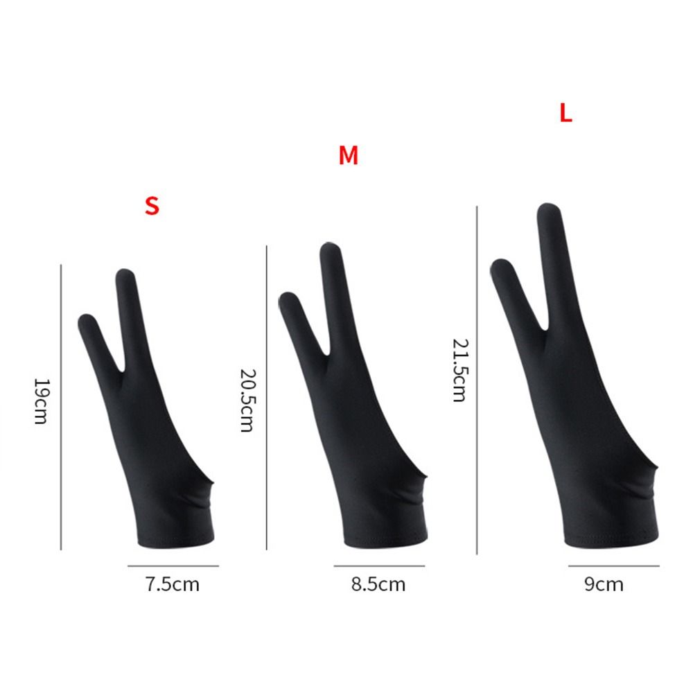 For Artist Anti-Scratch Anti-f - Drawing Glove Two Finger Artist ulasan dan harga
